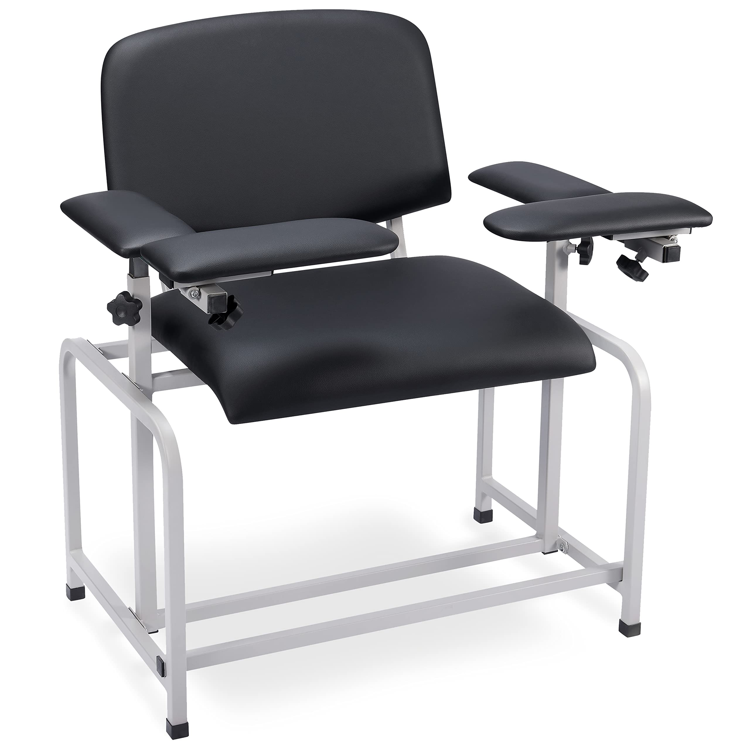 Buy Black Bariatric Phlebotomy Chair with Adjustable Armrest, 35" H x