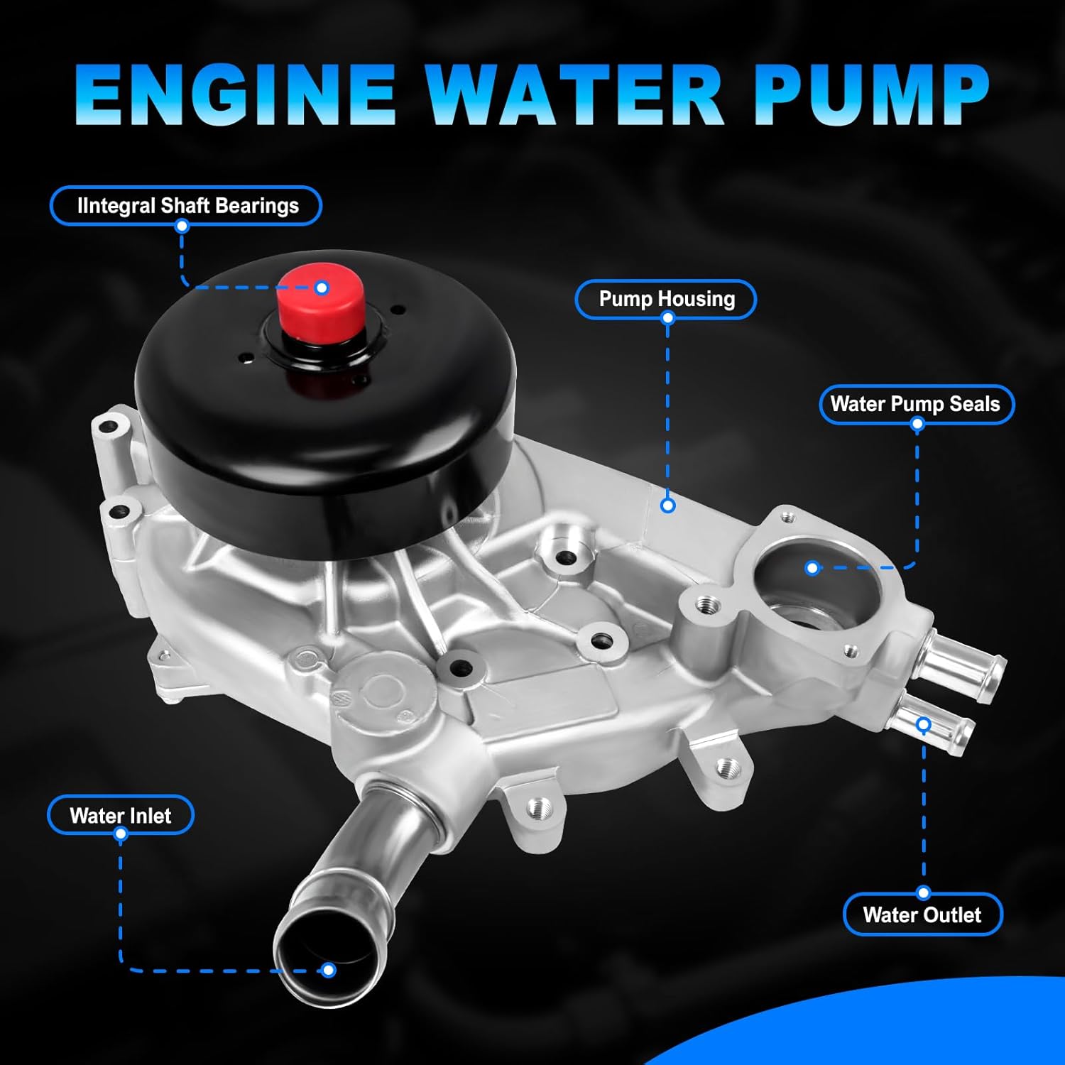 Engine Timing Chain Kit with M295 Oil Pump & AW5087 Water Pump Fit for 1999-2004 Chevy Silverado Avalanche Suburban Express Tahoe, for GMC Sierra Yukon, for Cadillac 4.8L 5.3L 6.0L