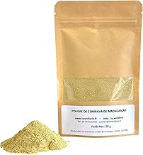 Combava Powder 50 g - Madagascar Origin - 100% Pure Ground Combava Zest - Ultra Intense Lemon Flavour - Premium Spice for Asian, Fish, Curry & Marinades - No Additives