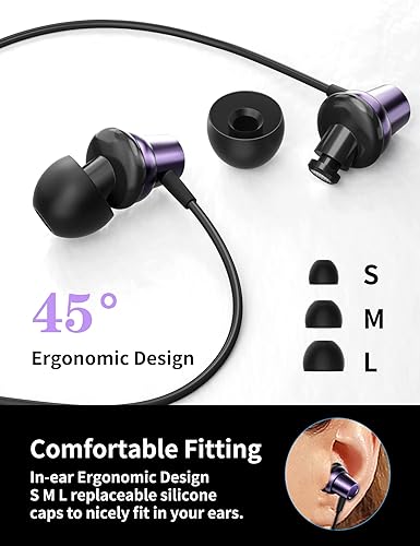 Miniatura 6 de Paquete de 2 auriculares USB tipo C con micrófono con cable para Samsung Samsung A53 A54 S23 Ultra 5G cancelación de ruido HiFi Bass estéreo con