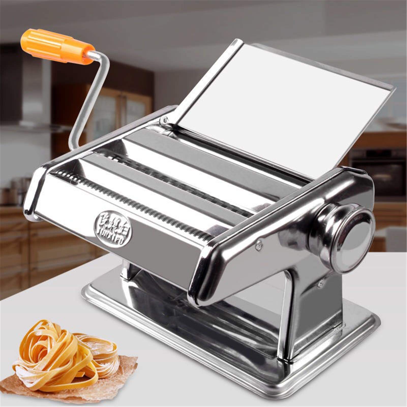 Amazon | 3 in 1 手動パスタマシン、ステンレススチールローラーパスタ
