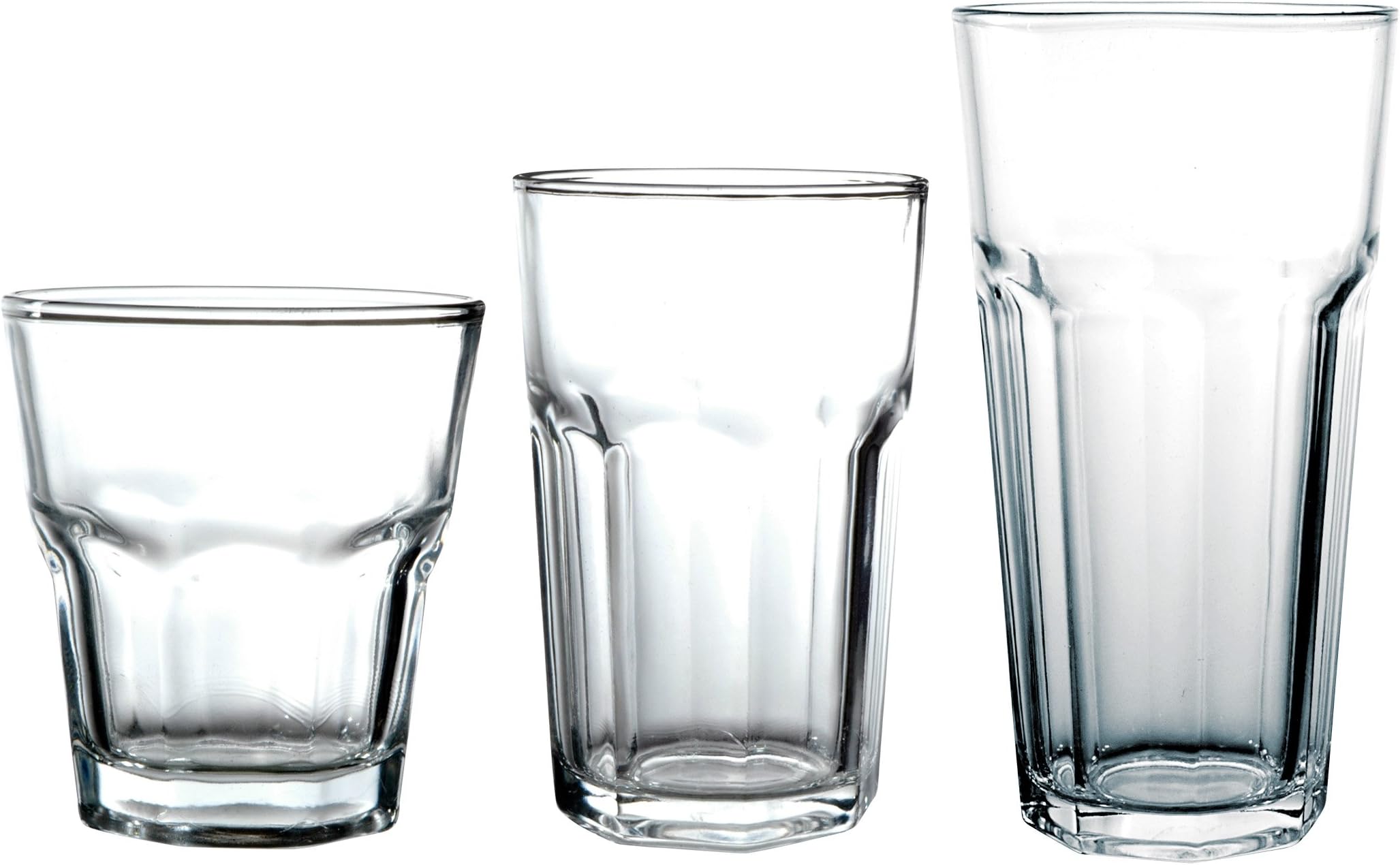 Better Chef GL-18 Glassware Set, 3 sizes, Clear
