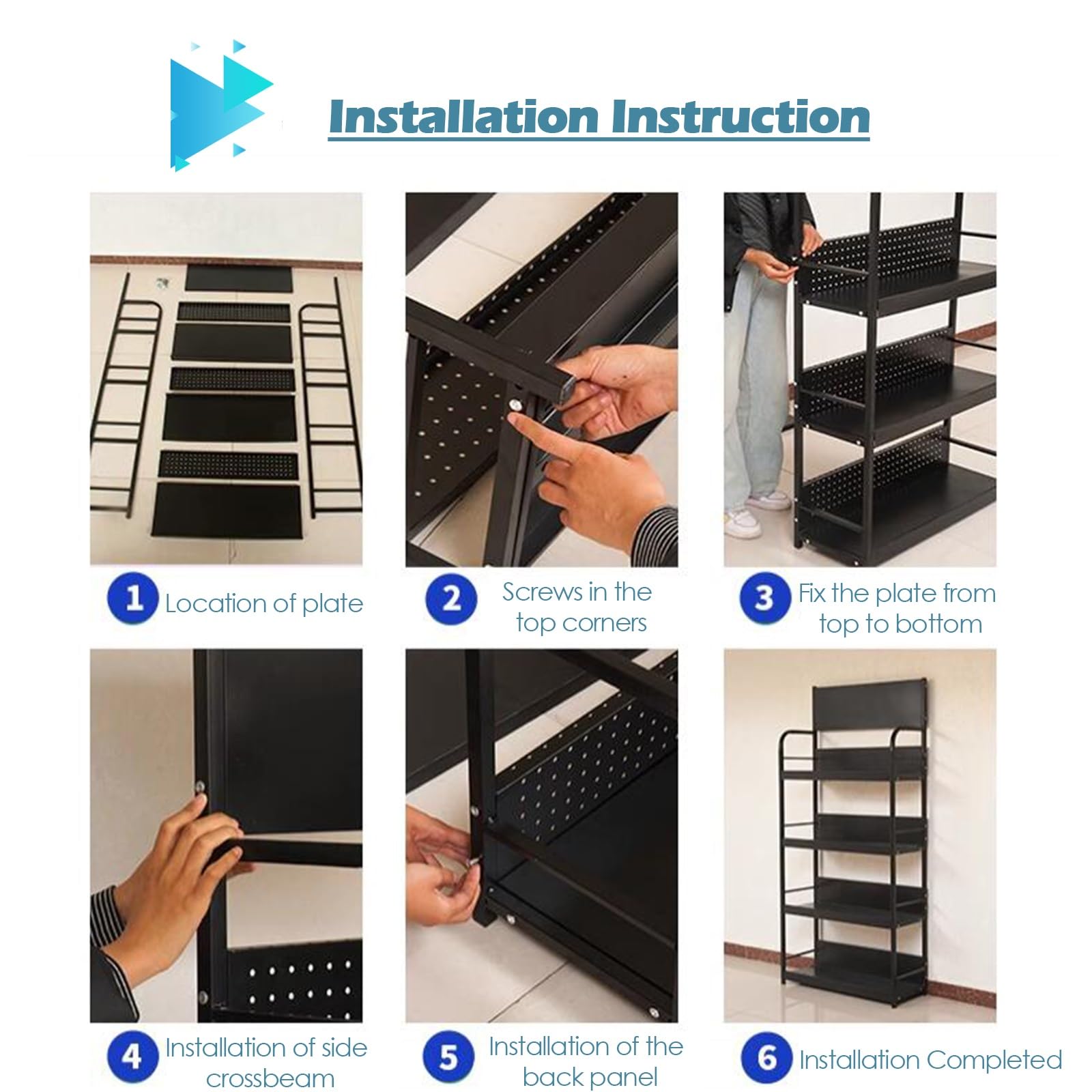 Verkaufsregal mit 4/5 Ebenen, Supermarkt-Regal, kommerzieller Snack-Organizer für Zuhause, Lebensmittelgeschäfte, Küche, Süßigkeiten/Kartoffelchips, Ständer mit Rädern