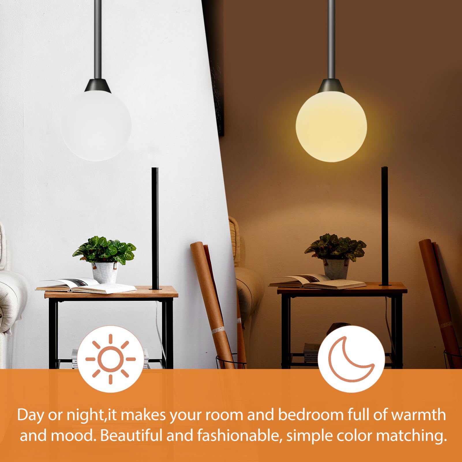 SOPOTUTU Mattierter Glasschirm - Milchglas Lampenschirm 20x20cm Für Deckenleuchten