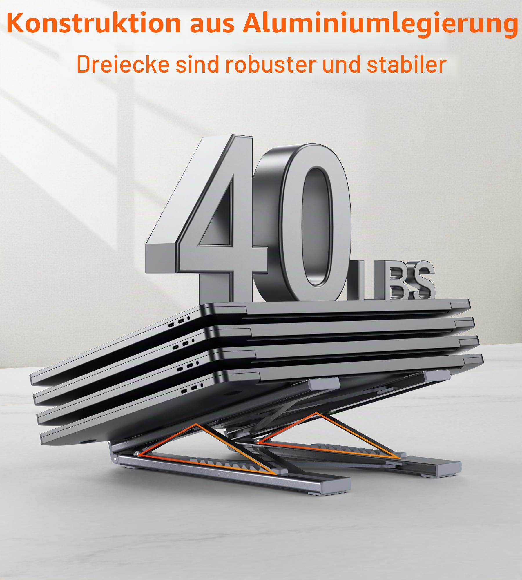 USB C Laptop Dockingstation Ständer,Dock Tablet Ständer, 8 in 1 Hub mit 4K HDMI, 2 USB 3.1, PD 100W, Universal Dockingstation für Mac Pro/Air/Dell/HP/Surface/Lenovo, Plug and Play