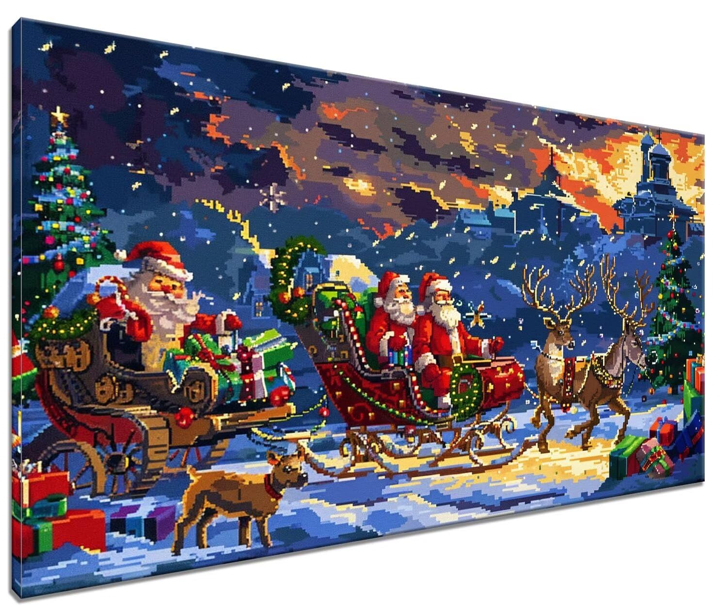 Amazon.co.jp: Paint by Numbers for Adults Christmas Painting by
