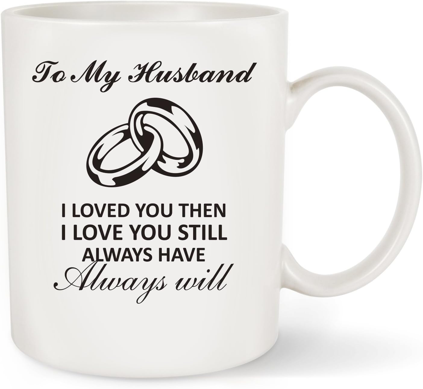 Wife to Husband “ To My Husband - I Love You” Coffee Mug Perfect Christmas, Anniversary, Birthday or Wedding Husband Gift (To My Husband, 11 oz)