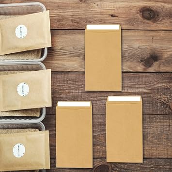 50pcs Brown Seed Envelopes, Mini Kraft Bags for Seeds, Coins, Small Parts, Cash, Money, Beads