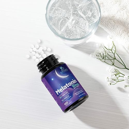 Miniatura 9 de Suplemento para dormir de melatonina de 10 mg, máxima fuerza, 100% libre de drogas, sin formación de hábitos, los mejores suplementos para dormir