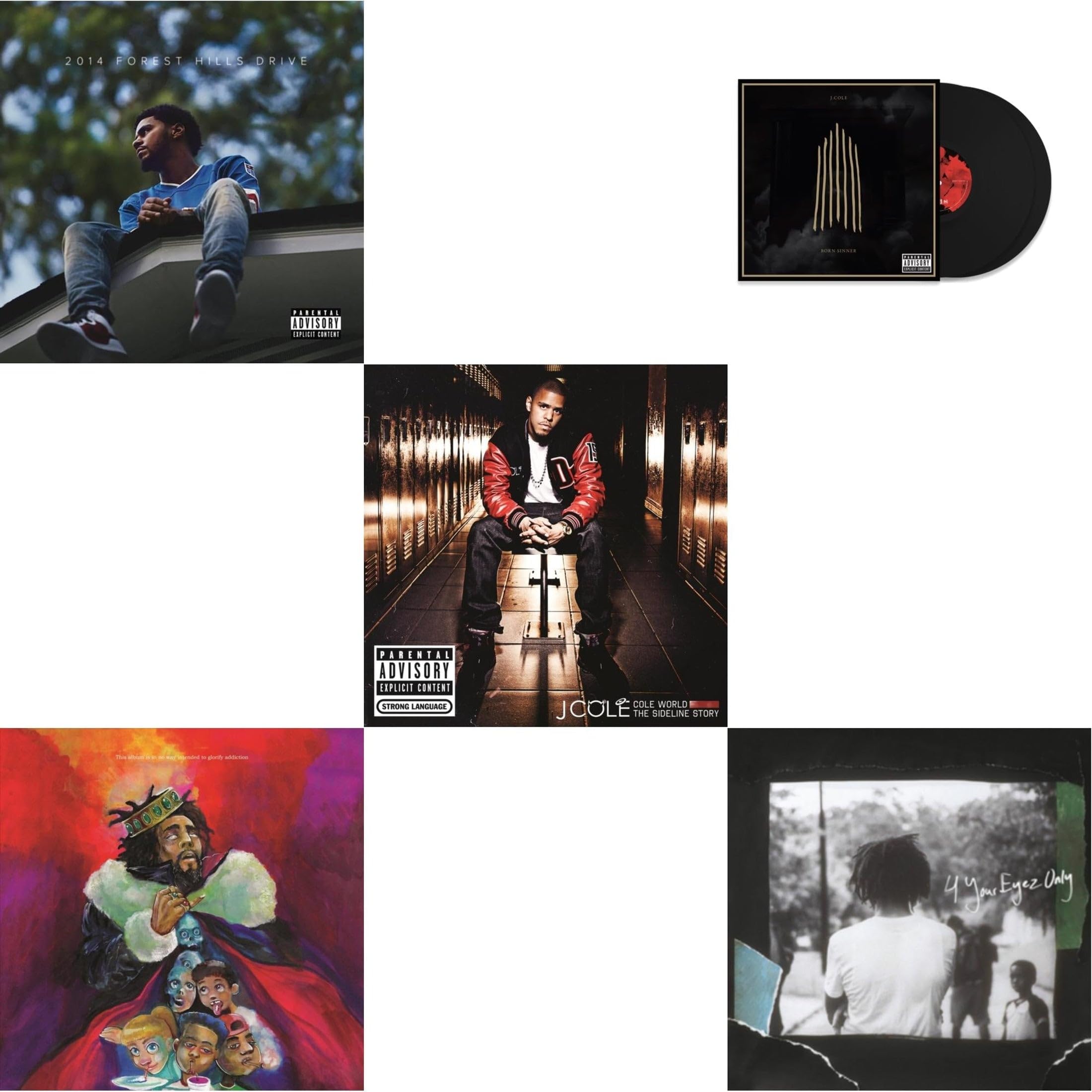 2014 Forest Hills Drive X Kod & Cole World: The Sideline Story X Born Sinner X 4 Your Eyez Only