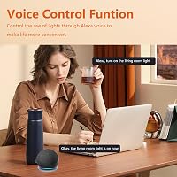 MVAVA WiFi Érintőkapcsoló - Okos Fali Villanykapcsoló Alexa/Google Home Kompatibilis, Tuya/Smart Life App Vezérlés, Fekete Üveg, 1-Utas 5