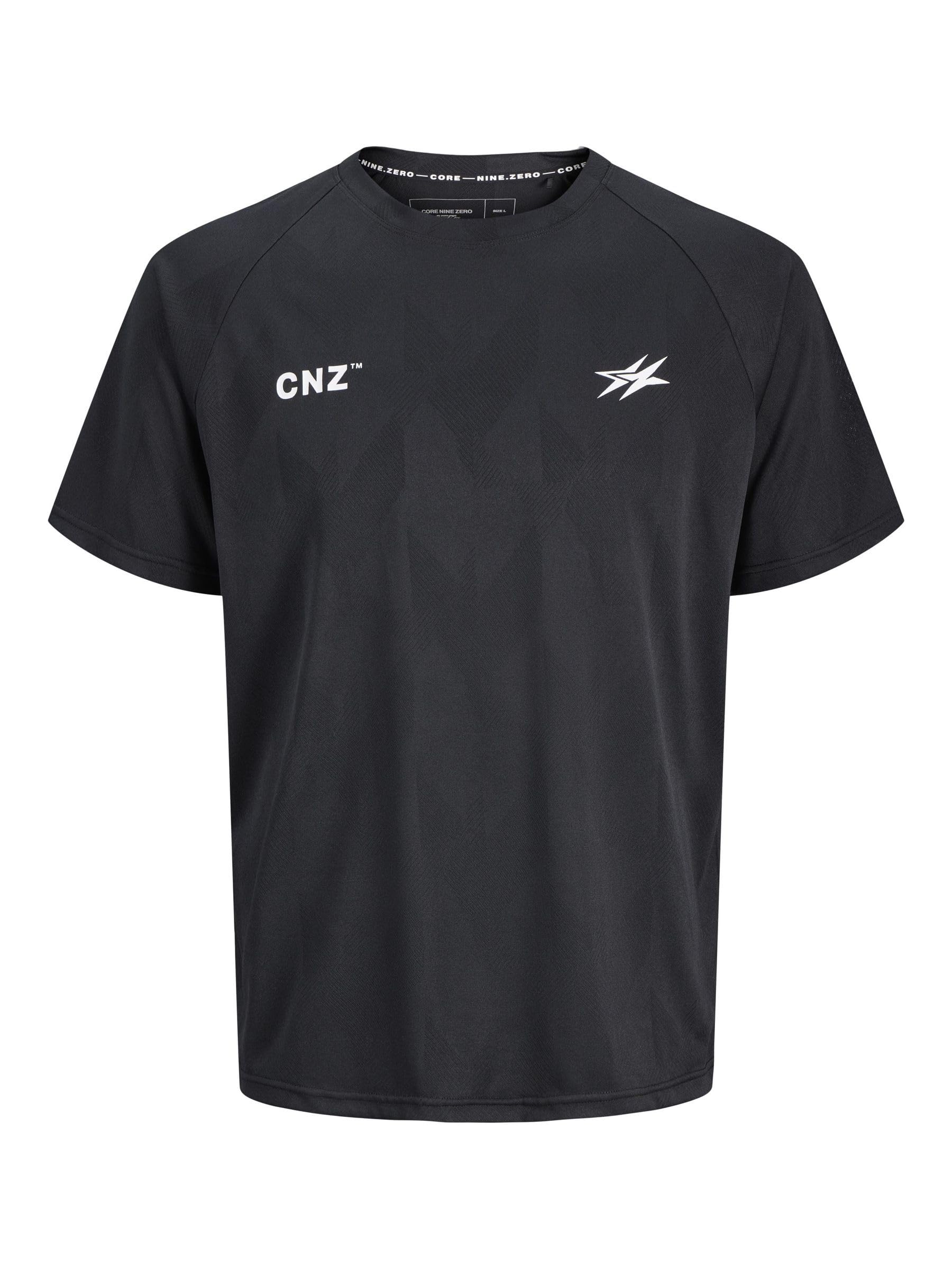 JACK & JONES Men's Jcocnz Paris T-Shirt, Black, M