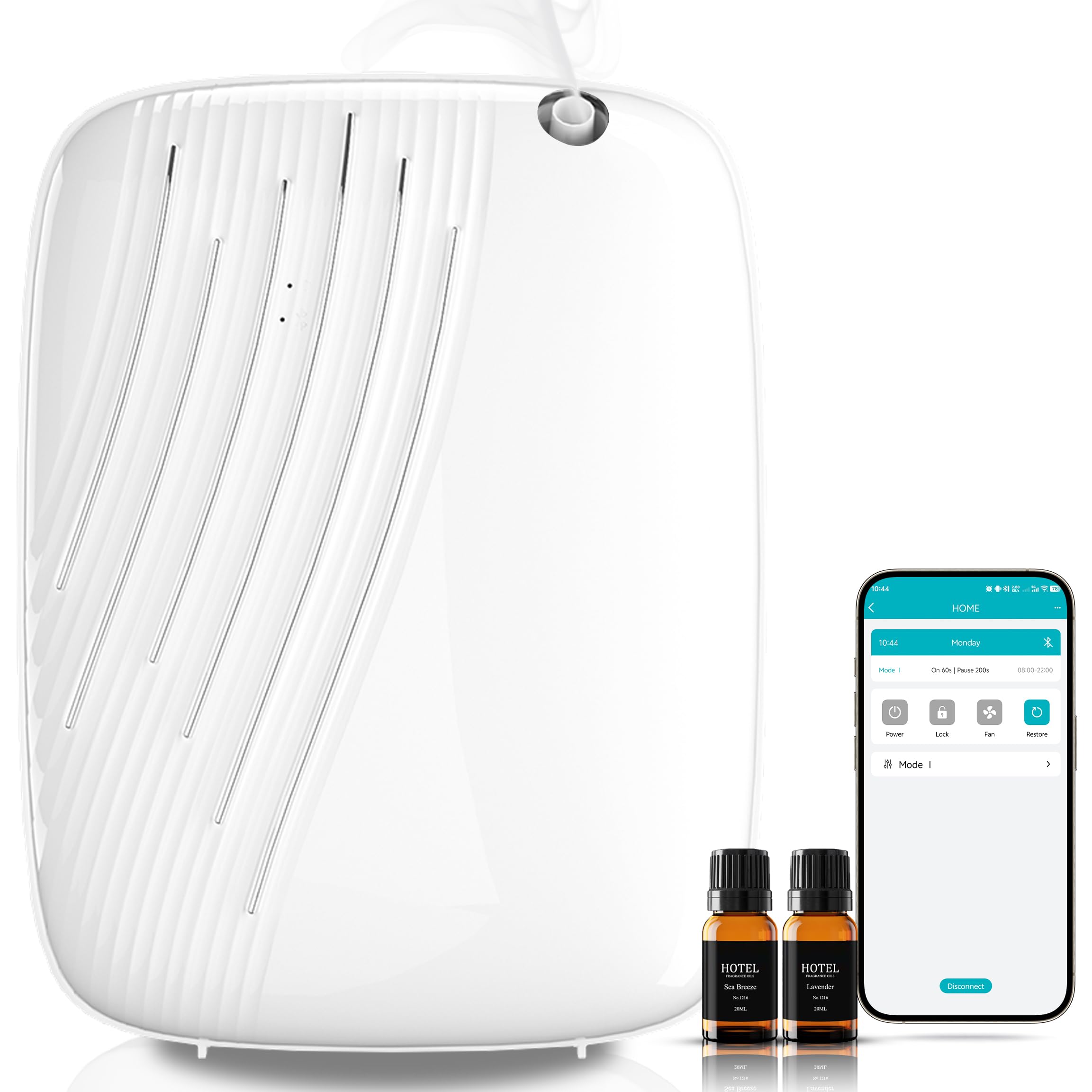 Essential Oil Diffuser,Smart Diffuser for Home,Suitable for Home,Office,Hotel Series Scent Diffusers,400ml Essential Oil Bottle 3500 sq ft Coverage,Cool Mist Diffusers
