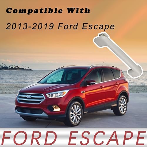 Miniatura 10 de TQPONLY Agarres interiores  Compatible con accesorios Ford Escape 2013-2019 lado trasero  Asa de asistencia de techo con gancho para abrigo