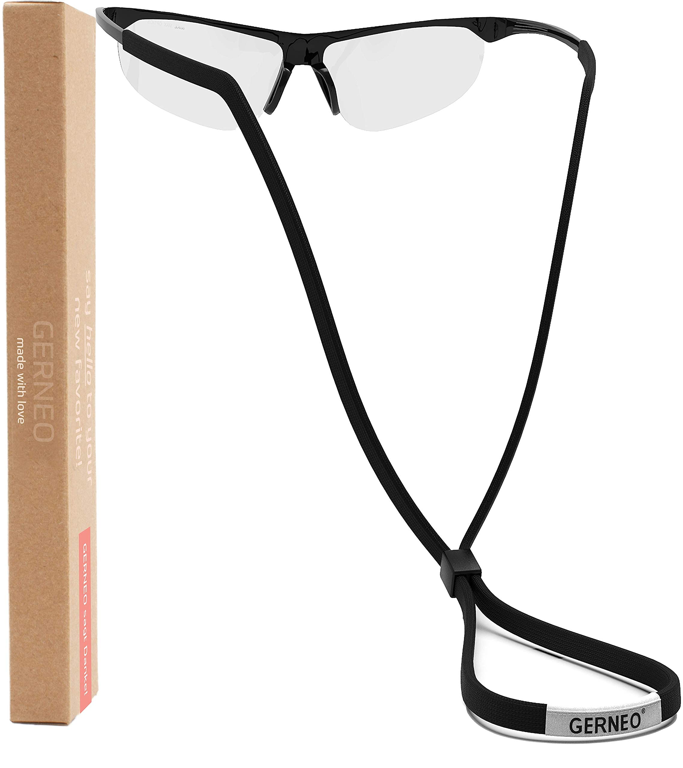 GERNEO Original – Correa de tela fiable para gafas deportivas – Correa impermeable y agarre firme para gafas deportivas, gafas de sol y gafas de lectura
