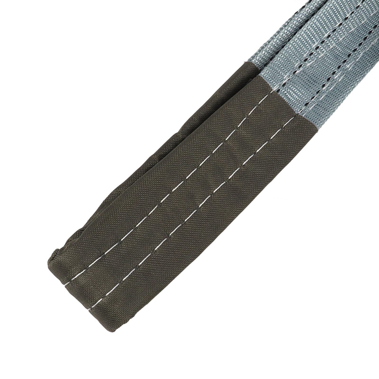 Ausla Heben, Flacher Hebegurt aus Polyester mit Doppelendschnalle, Hochfester, Flexibler Abrieb für die Hebetechnik von Industriekranen und die Handhabung Schwerer Lasten (8T)