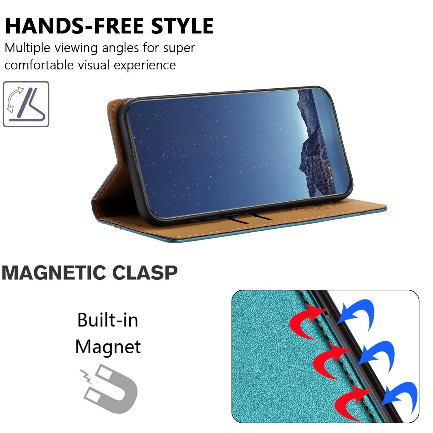 Cover per Motorola Moto E7 Power Custodia a Portafoglio