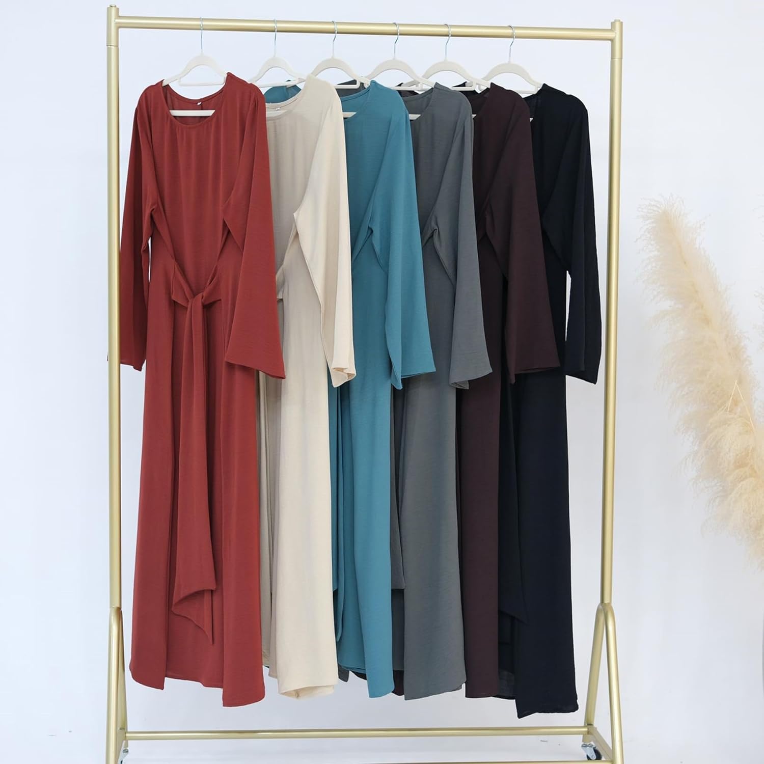 Abaya Dress for Muslim Eid Prayer Jilbab Dubai Women Maxi Kaftan Islamic Salah Dress Soft Muslim Women Clothes - Image 8