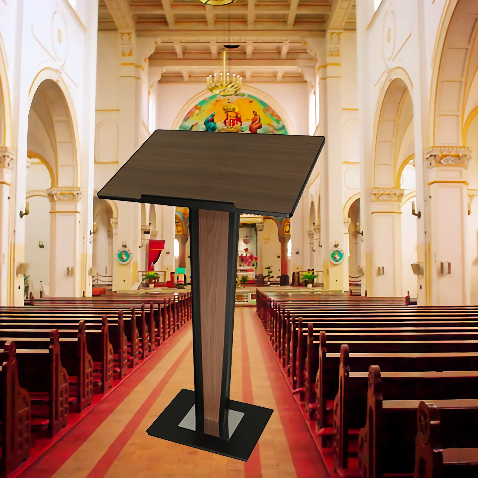 Stand Leggio Podio,Leggio in Acrilico Pulpito Phurch Podium, s per Chiese, Podio Podio Portatile da Tavolo Podio s, Podio Insegnante, Podio Computer per Chiese Matrimoni, Ufficio e Aule
