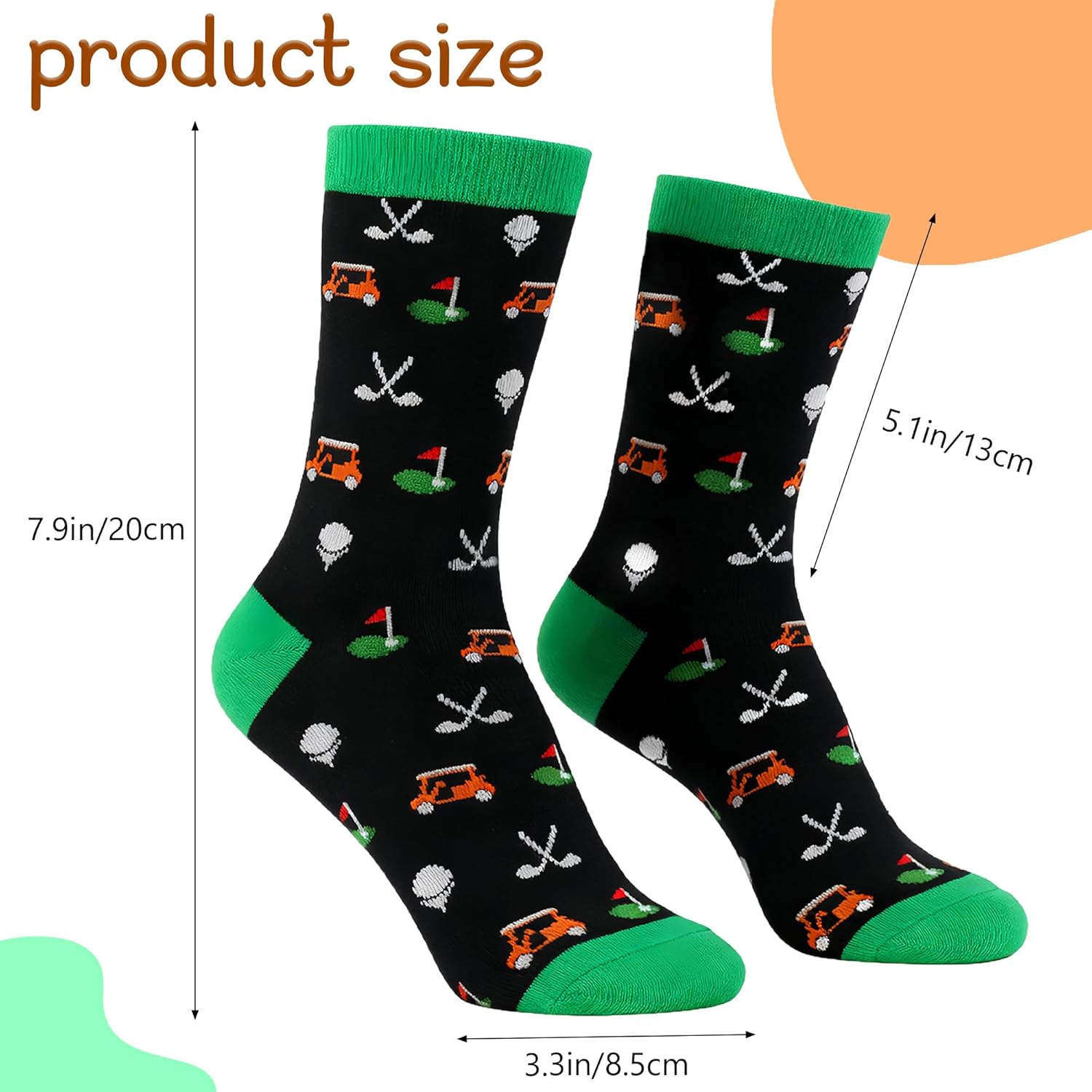 Funny Golf Socks for Men, Golf Gifts for Men, Comfortable Fit, Perfect for Golf Lovers, Stocking Stuffers for Adults - Image 5