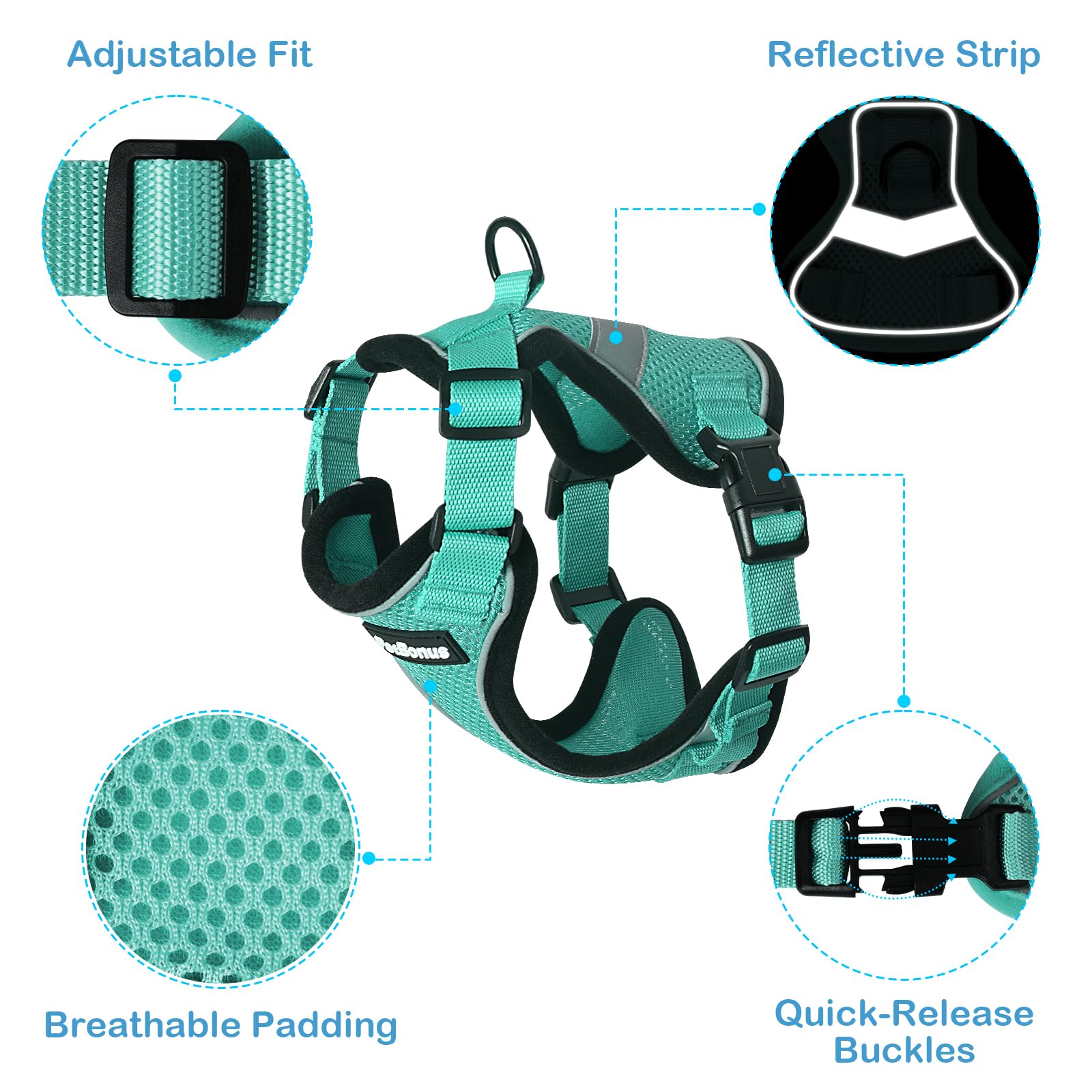 Cat Harness with Leash Set, Ultralight for Hiking, Escape Proof Set, Adjustable Soft Mesh Fabric with Padded Cushioning. Running Vest Jacket for Kitten, Pets and Puppies Cat Harness with Leash Set, Ultralight for Hiking, Escape Proof Set, Adjustable Soft Mesh Fabric with Padded Cushioning. Running Vest Jacket for Kitten, Pets and Puppies