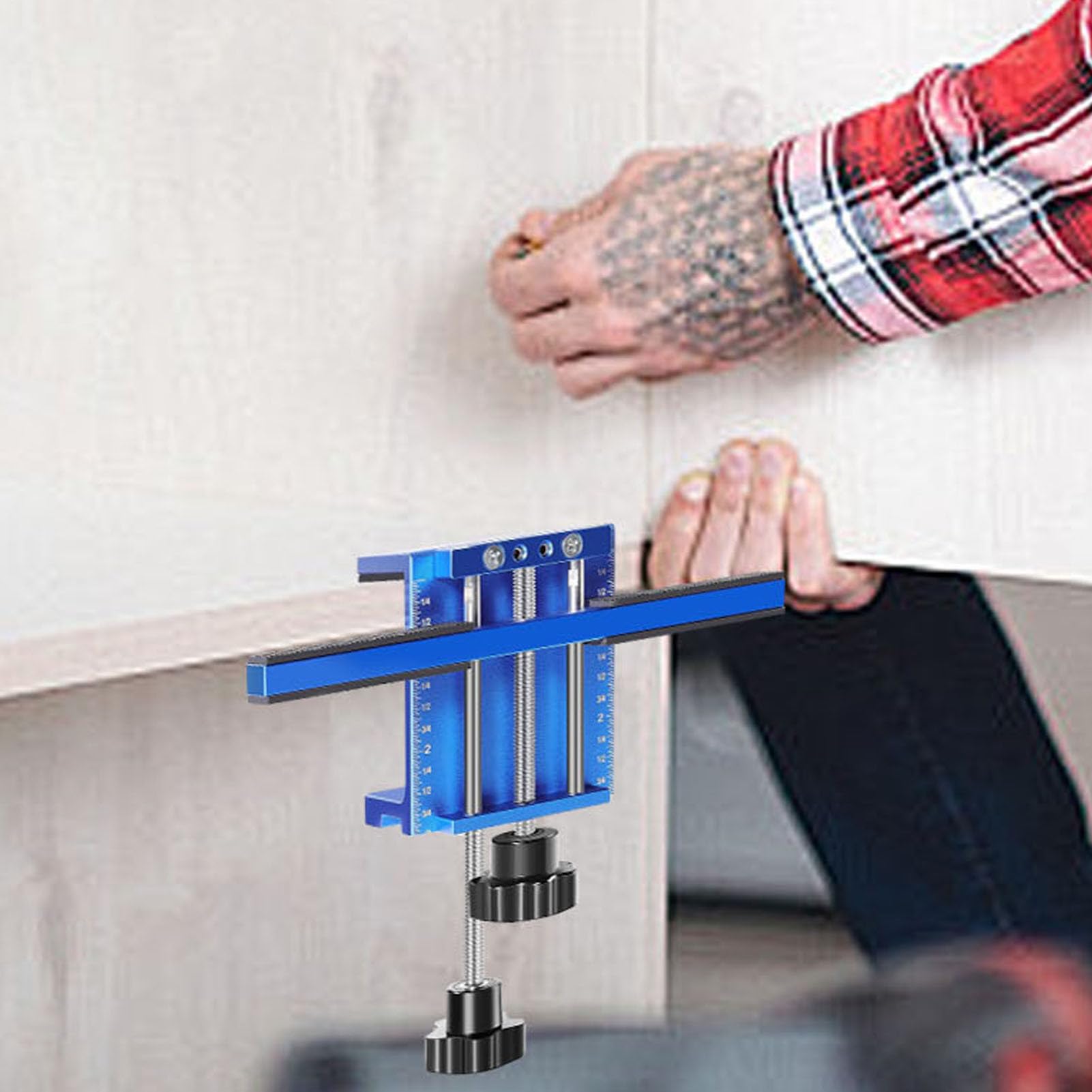 Posicionador Para Instalacion De Puertas De Armario Versátil Preciso Exacto | Herramienta Para Bisagras Y Posicionador De Instalacion De Armario Para Muebles Hog
