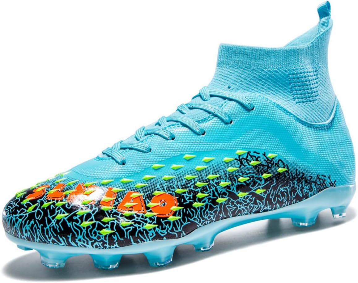 Boys Football Cleats High-Tops Football Shoes for Kids Soccer Cleats Professional Athletic Training Soccer Shoes
