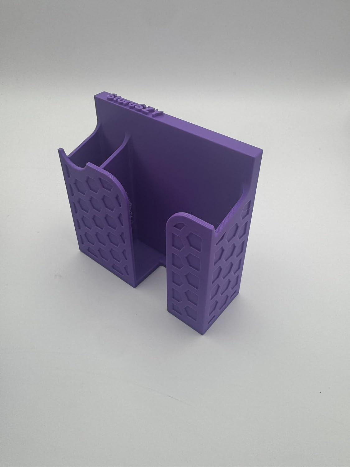 Magnetic Phone Holder with Pen Slot | for Toolboxes, Workbenches, and Metal Surfaces Cellphone, Smartphone Mount (Black)