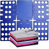 Vista 1 de GYE Tabla Plegable para Camisetas Carpeta de Ropa Organizador de Lavandería Herramienta Duradera de Plástico Tabla Plegable Fácil y Rápida para Azul