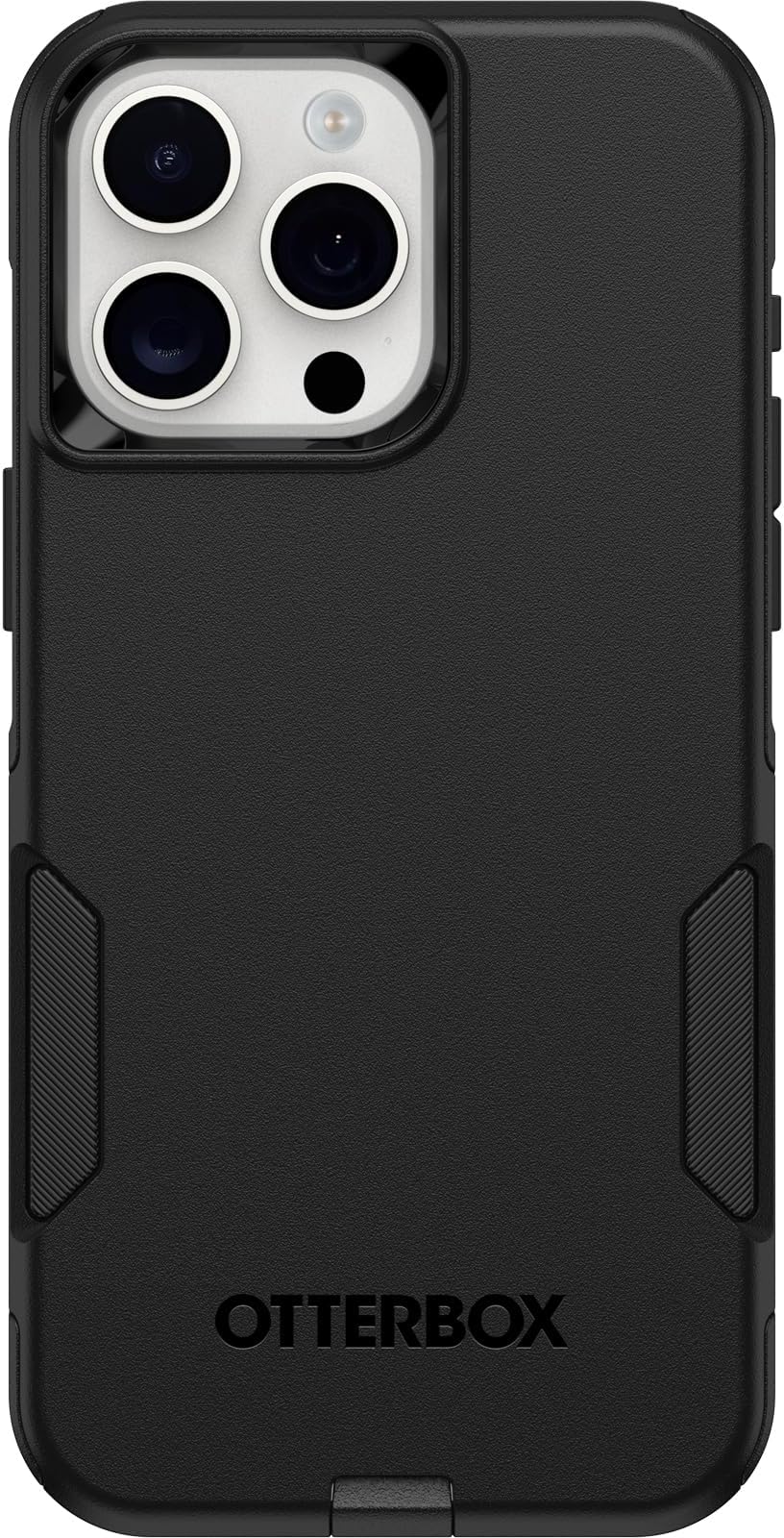 iPhone 15 Pro MAX (Only) Commuter Series Case - Black, Slim & Tough, Pocket-Friendly, with Port Protection