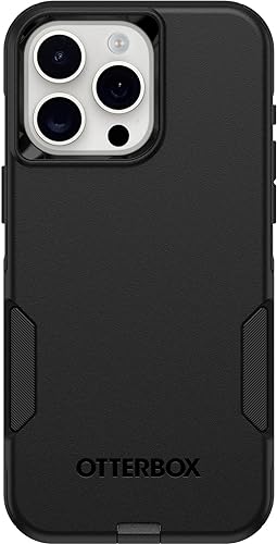 Miniatura 2 de OtterBox Funda para iPhone 15 Pro MAX (solamente) serie Commuter - NEGRO, delgada y resistente, apta para bolsillo, con protección de puerto (la