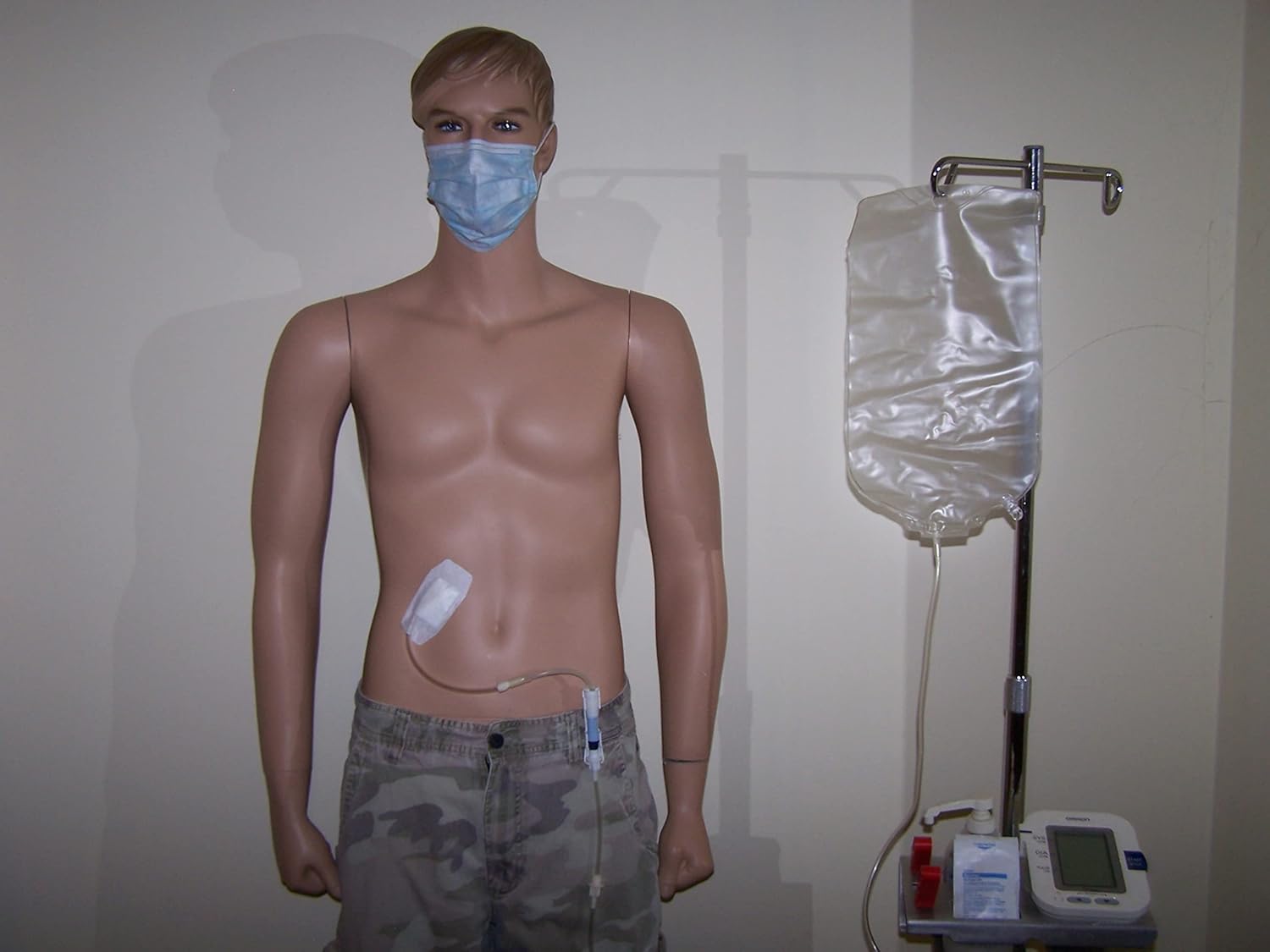 Secureway Peritoneal Dialysis PD Catheter Holders. Type Fresenius, Day Shower Holder and Night Exchange Holder, White