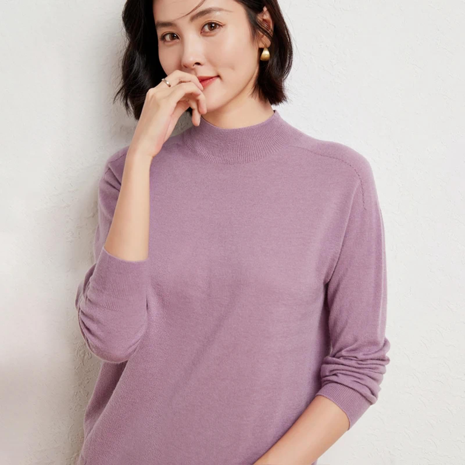 Maglione Felpe con Cappuccio Hoodies Pullover Sweatshirt Uomo Donna Maglione da Donna M Viola