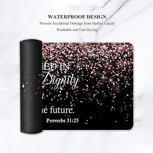 Miniatura 5 de Alfombrilla de mouse grande para juegos, alfombrilla de escritorio de oficina, impermeable, para oficina, hogar, ergonómico, reposamuñecas y