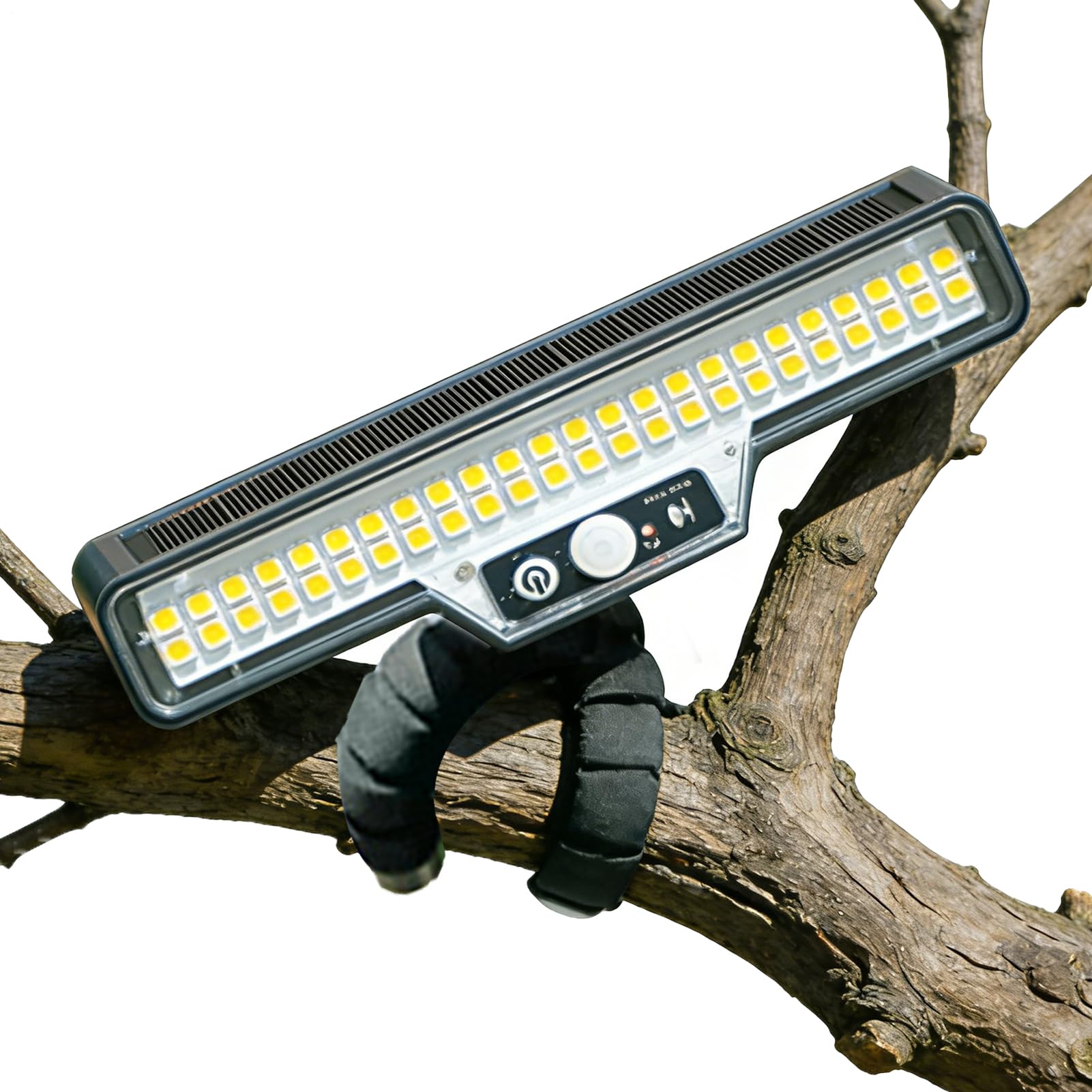 Lámpara solar de seguridad exterior foco con sensor de movimiento jardín 8