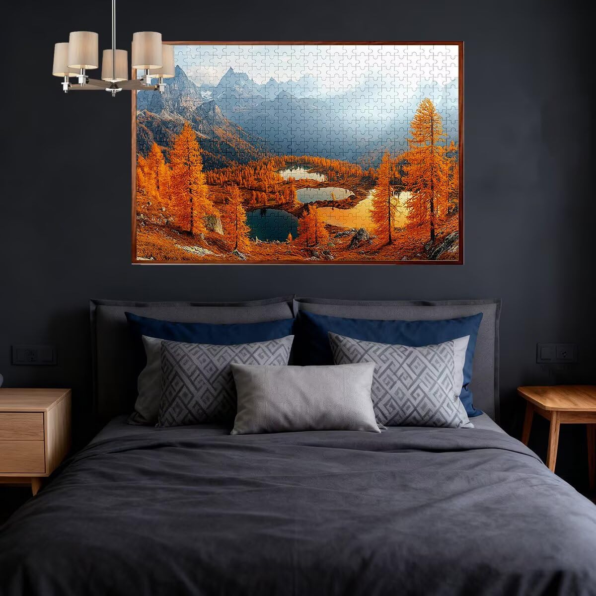 Puzzle 4000 sztuk Jesienne Puzzle Krajobrazy Wymiary 141x87cm Puzzle dla Dorosłych Kreatywna Rozrywka, Śmieszne Klasyczne Puzzle Zabawki Edukacyjne Oryginalne Prezenty Dla Kobiet L-78