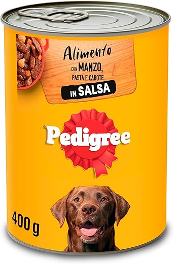 Pedigree Straccetti in Salsa con Manzo, Pasta e Carote, Cibo Umido per...