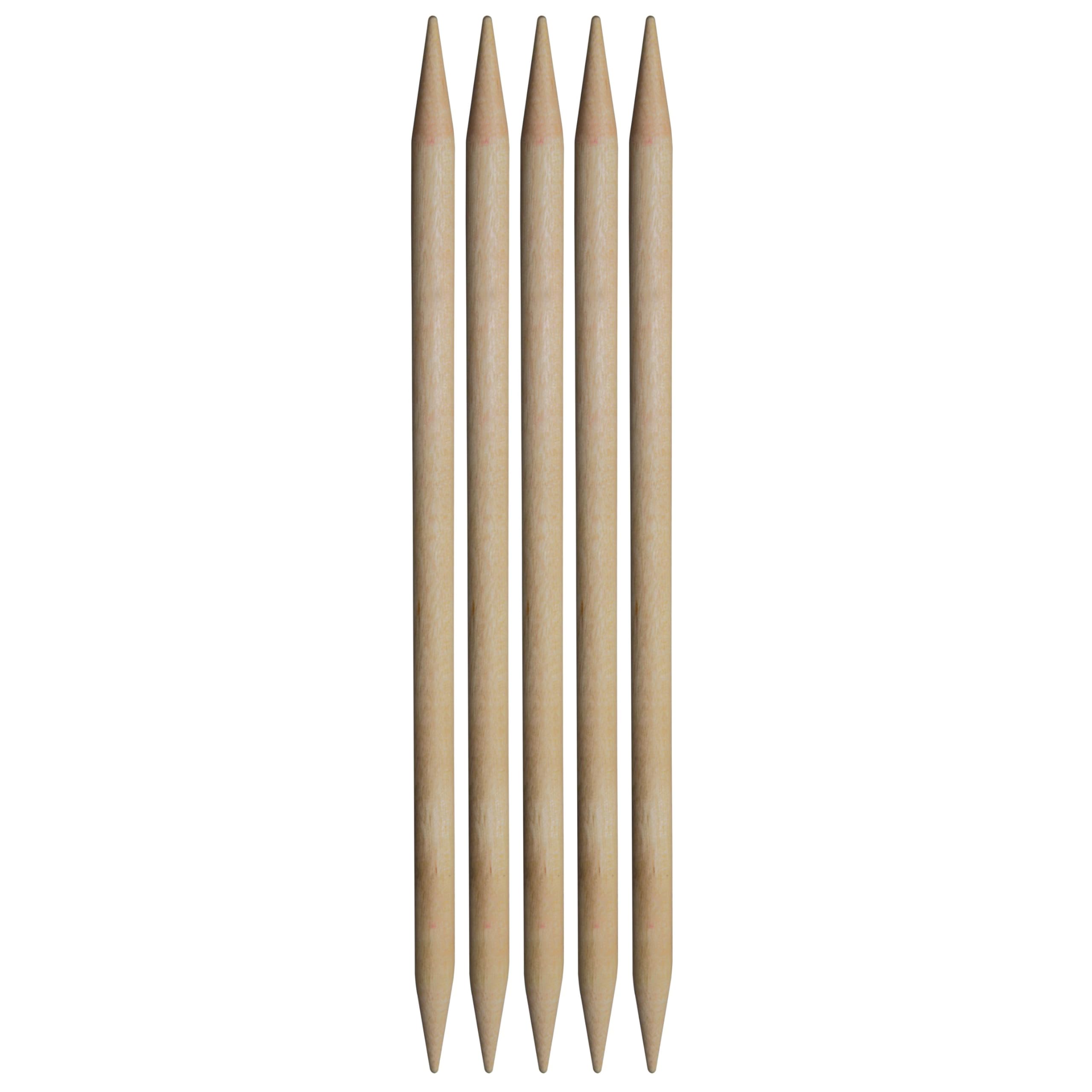 Knitpro Natural Knit Pro Basix Birch Double-Ended Knitting Pins Set Of Five 20Cm X 7.00Mm