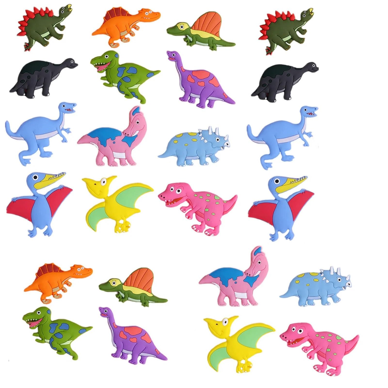 Aimants de réfrigérateur dinosaure silicone aimant frigo enfant lot 24 magnets