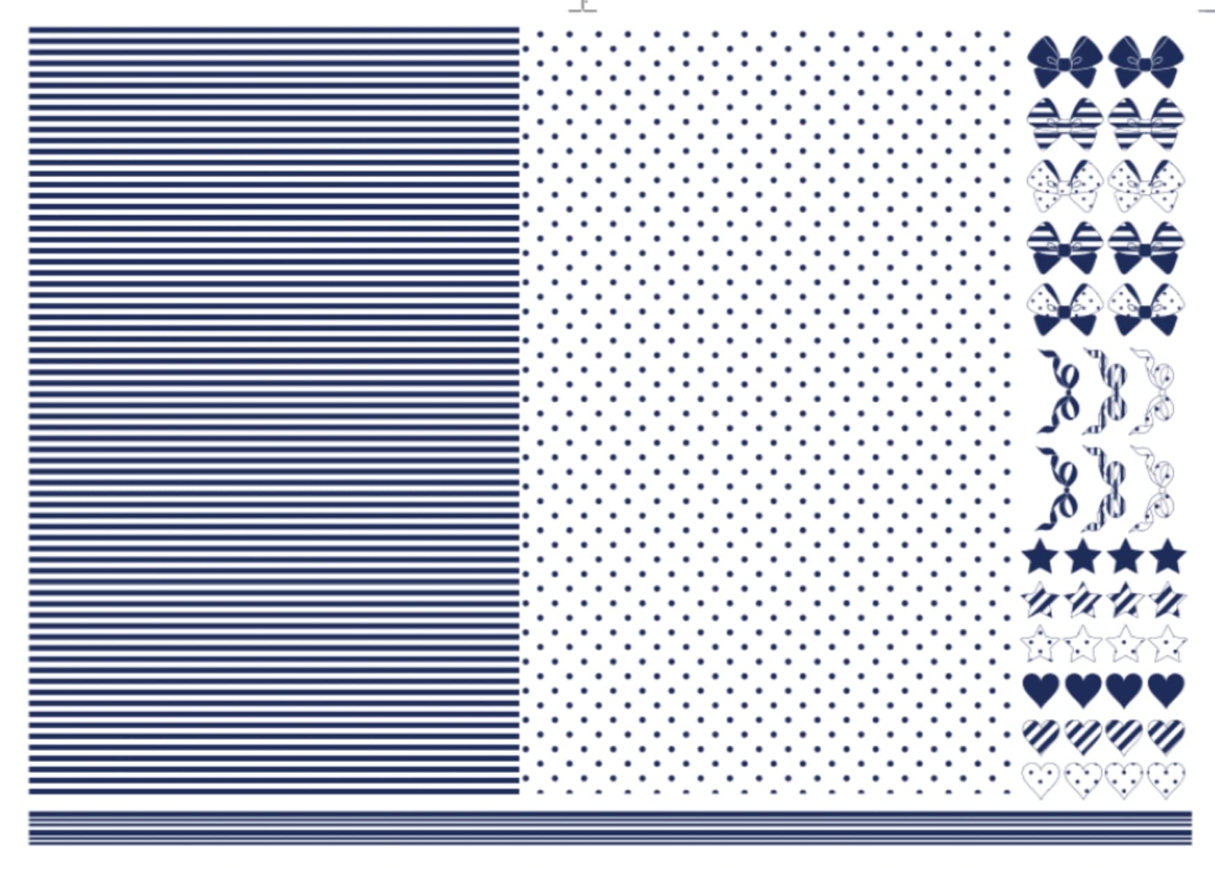 Amazon.co.jp: ポーセラーツ 転写紙【白磁用】ネイビードット