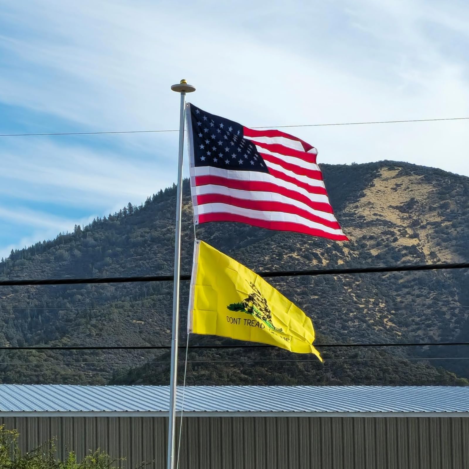 AZCOVER Gadsden Flagge – 7,6 X 12,7 Cm, Don't Tread On Me, Aus Strapazierfähigem Nylon, Mit Bestickter Schlange