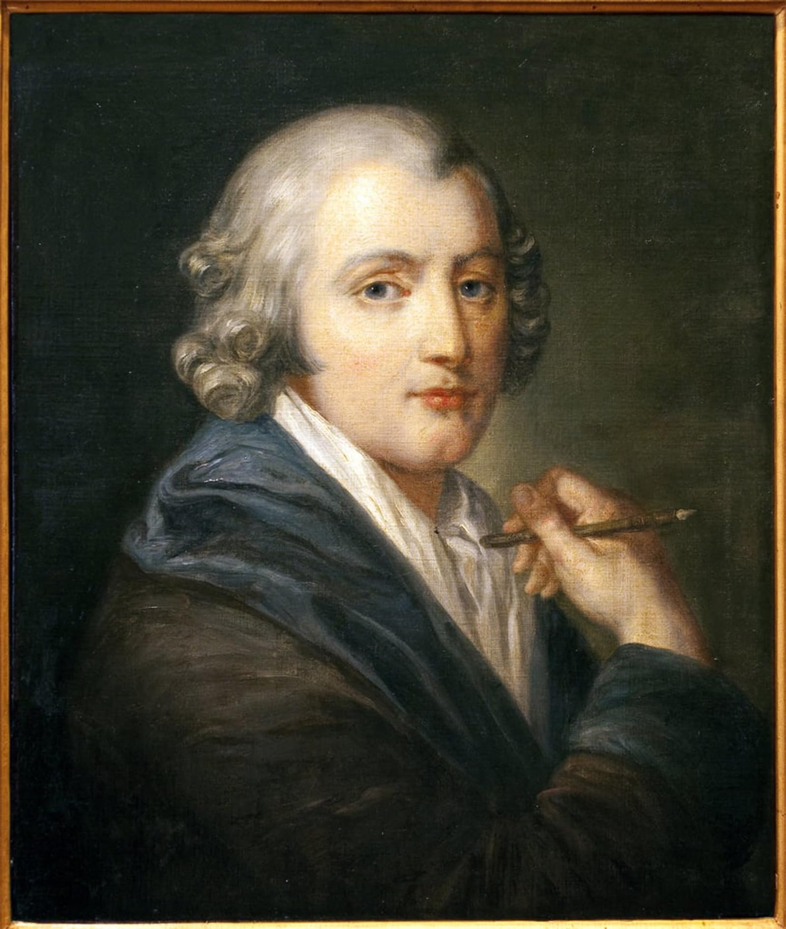 ARTXLXXBN Famous Painting Art Wall Decor Abstract Art Picture Self-portrait Painting by Jean Baptiste Greuze Animal Pictures for Home Decor 60x90cm