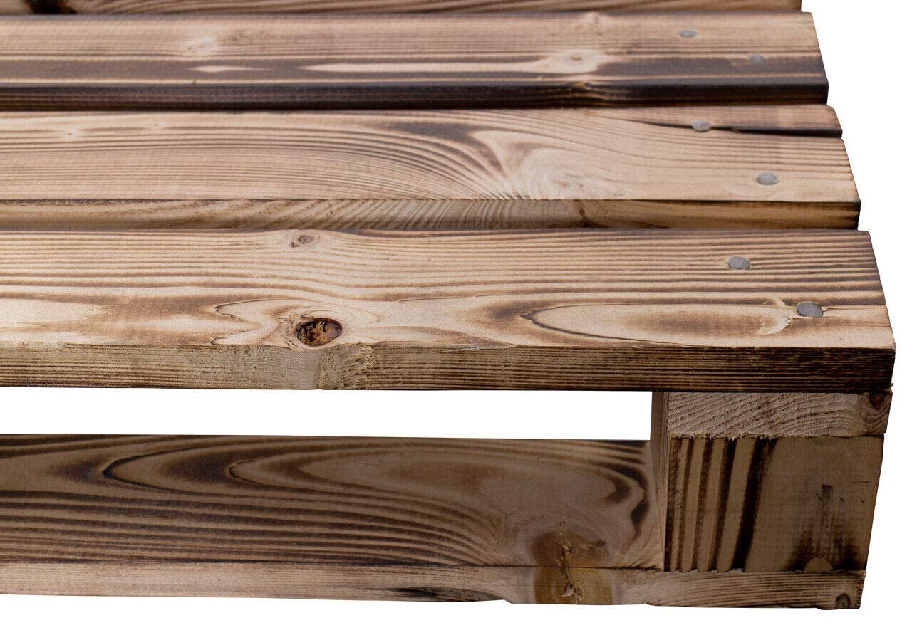 Drewniane palety / palety Shabby Chic z drewna – jednorazowa paleta wymienna Upcycling (2 sztuki_wypalane)