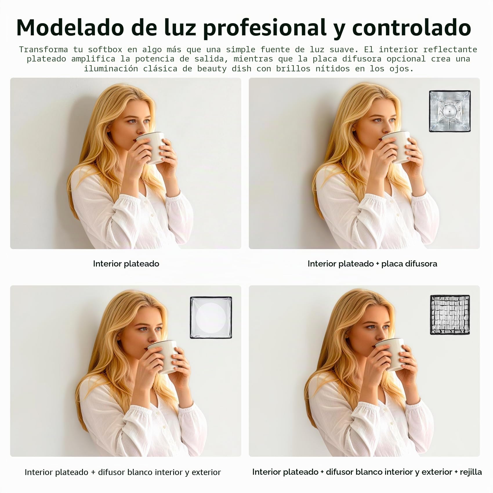 Godox UL-BOX-90 Rectangular Softbox 90x90cm Rápido Interruptor Softbox | Bowens Mount para MS200-V MS300-V SK400II-V DP400III-V DP600III-V SL60W SL60IID SL60IIBi SL100D SL100Bi y Otro Estudio Flash
