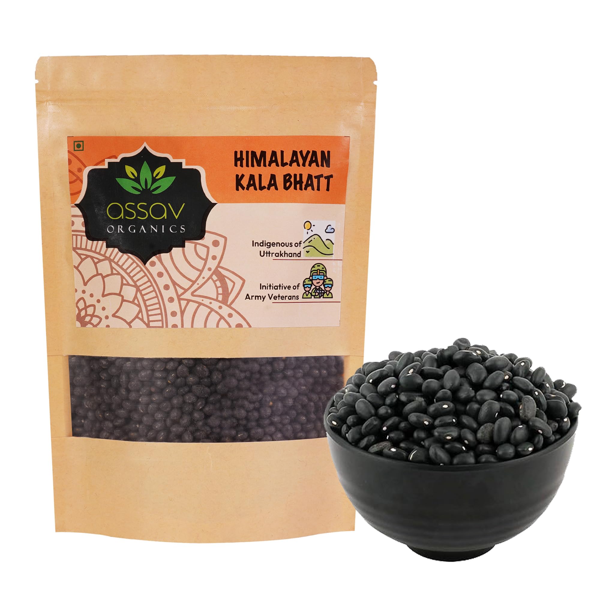 Assav Organics Bhatt Dal Black Beans Unpolished Uttarakhand Black Soyabean Superfood Pure & Natural - 1800 gm (B0CYLSHCQR) Amazon Price History, Amazon Price Tracker