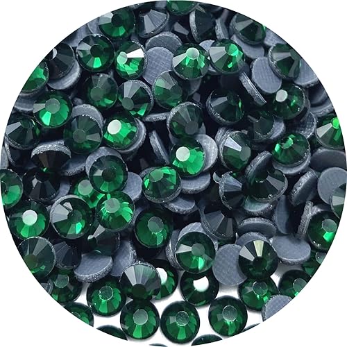 1200 diamantes de imitación termoadhesivos SS20 de 0.189 in, diamantes de imitación redondos con parte trasera plana para manualidades, ropa,