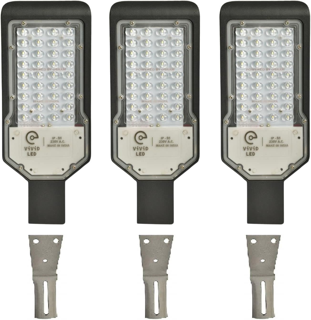 ViViD LED Vivid 36W Led Street Light (Lens Model) For Outdoor Use (Pack Of 3)(Aluminium)