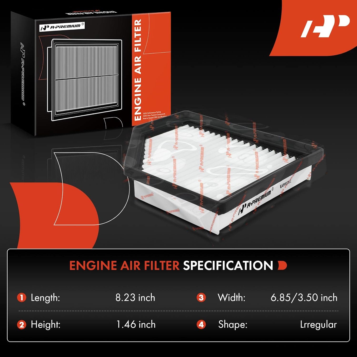 A-Premium 2-PC Engine Air Filter Compatible with Nissan Sentra 2020 2021 2022 L4 2.0L