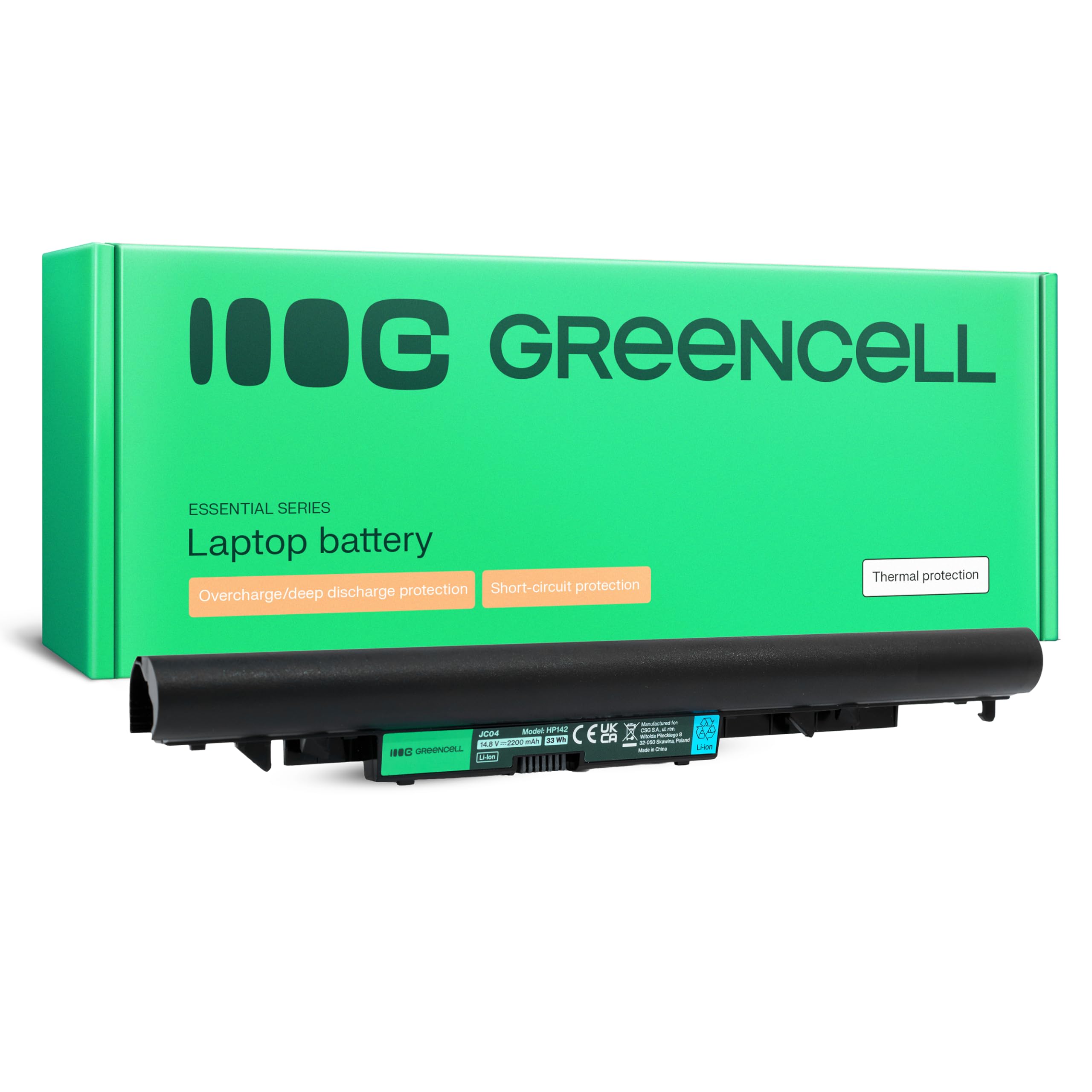 Green Cell Batteria HP JC04 919682-121 919701-850 HSTNN-LB7W HSTNN-IB7X per Portatile 250 G6 255 240 24515-BS000NL 15-BS078CL 15-BS158CL 15-BS178CL 15-BS188CL 15-BS536NL 15-BW038NL