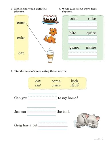 Miniatura 8 de Ortografía y poesía 1 - Libro de trabajo para estudiantes de ortografía y poesía Abeka 1st grado 1